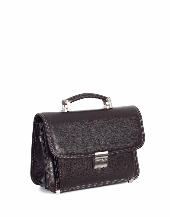 Genuine Leather Portfolio Bag - 166 - 4