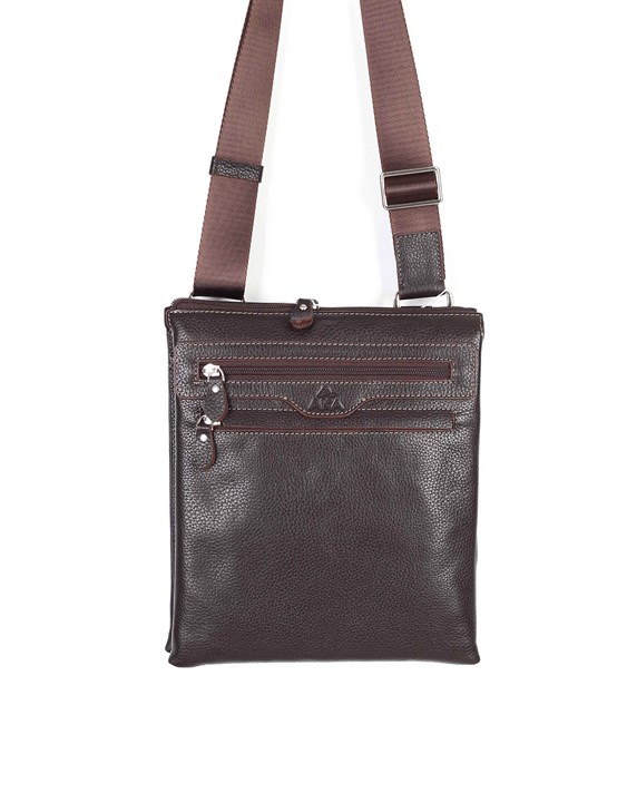Genuine Leather Shoulder Bag - 326 - 4