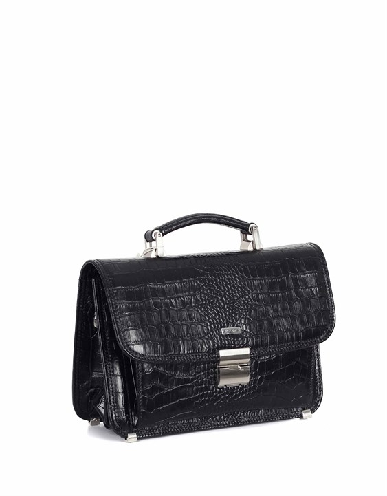 Genuine Leather Portfolio Bag - 166 - 12
