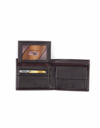 Aka Genuine Leather Mens Wallet 537 -4