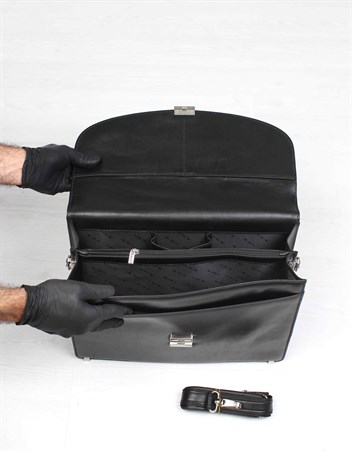 Genuine Leather Briefcase - 297 - 1