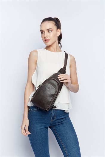 Genuine Leather Shoulder Bag - 314 - 4