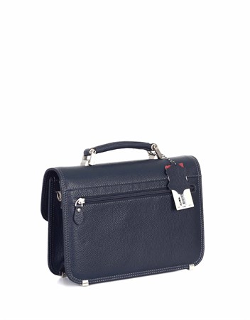 Genuine Leather Portfolio Bag - 166 - 17