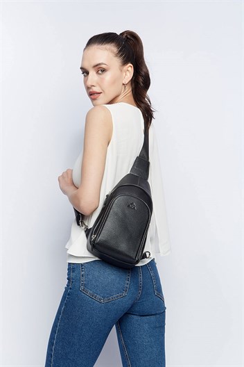 Genuine Leather Shoulder Bag - 314 - 2